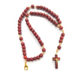 2248 - Terço Pulso Madeira com Cruz Cristo Para PULSO GRANDE com Fecho. Venda com 3 Unidades. R$ 10,50 a Unidade.