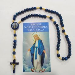 Terço Madeira Nossa Senhora das Graças