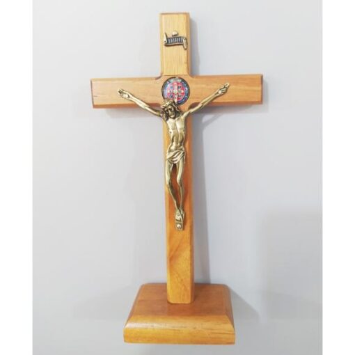 2936 crucifixo sao bento medalha 18 cm colorido