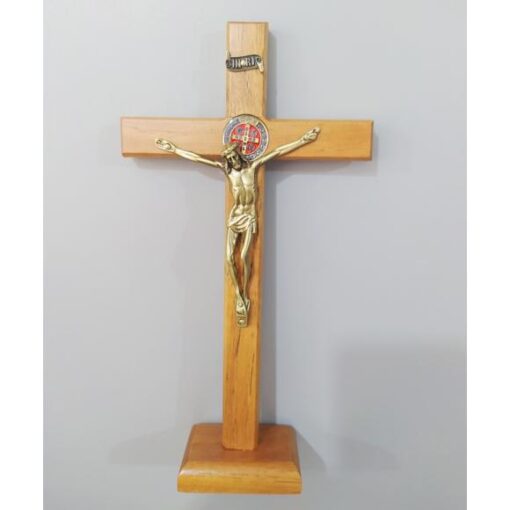 2937 crucifixo sao bento med color 23 cm